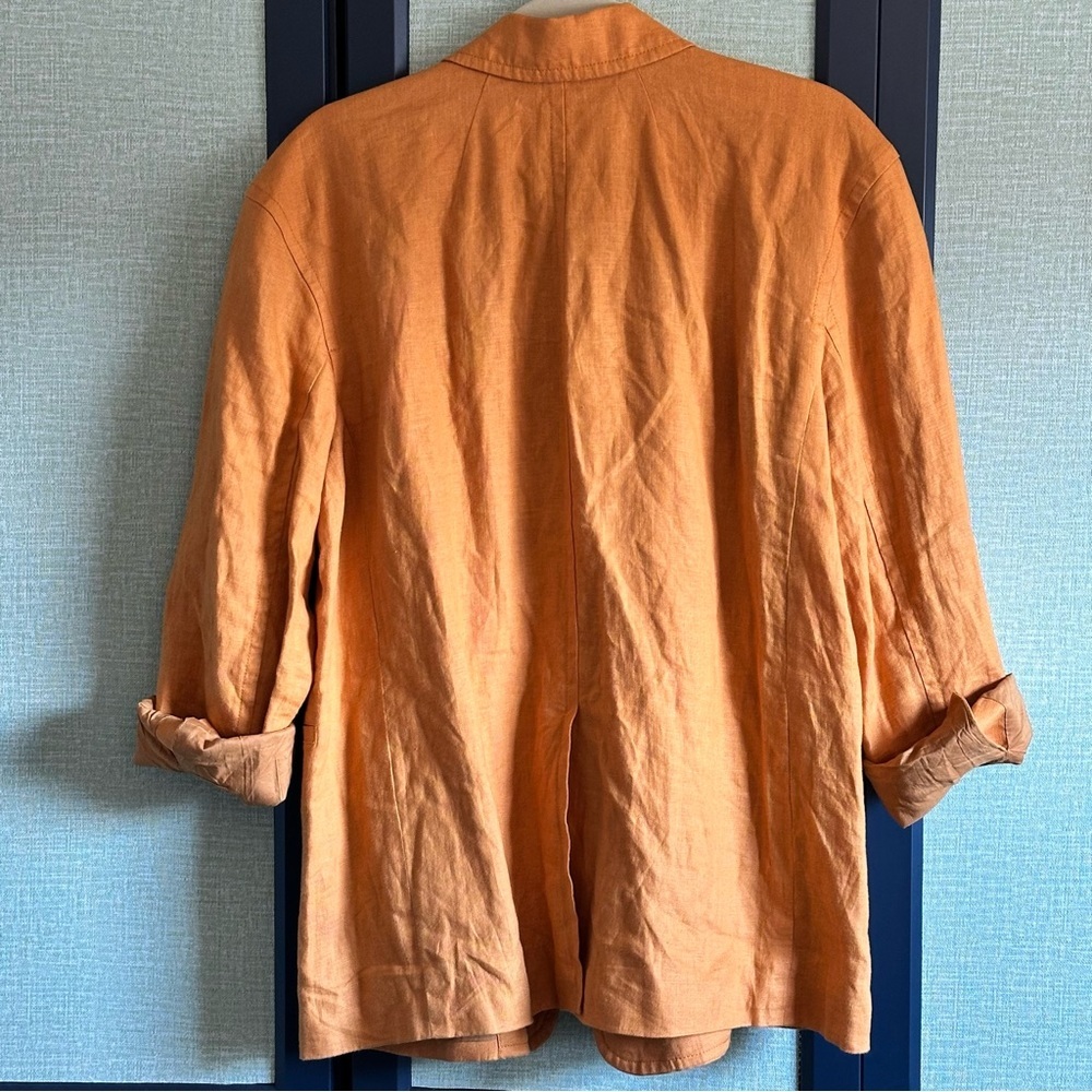 Madewell Double Breasted Relaxed Fit Lightweight Linen Blazer in Fresco, Size M - Picture 5 of 9
